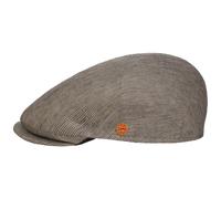 Sidney Linen Stripes Flat Cap by Mayser
