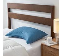 Sidney Sleep Curved Pillow Covers - Full Length Zipper Closure - Premium Soft Brushed Microfiber - 20 x 30 Inches - Fits Curved Side Sleeping Pillows (Queen, Navy)