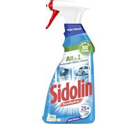 SIDOLIN Streak-free All in 1 Multi Surfaces (500 ml), Glass Cleaner Gives Cleanliness, Shine & Protection, Window Cleaner with Organic Alcohol, Bottle Made from 100% Recycled Plastic