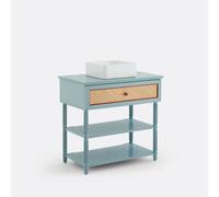 Sidore Woven Rattan Vanity Unit W85cm pale green