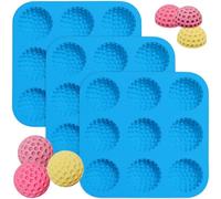 Sidosir Golf Ball Chocolate Silicone Molds for Cake Decorations,9-Cavity 3D Golf Ball for Ice, Hot Chocolate Bomb(3Pcs)