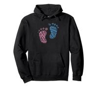 SIDS Awareness Baby Footprint Infant Loss Support Pullover Hoodie