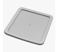 SIDSONS A4 Drawer Lid Only, Replacement Top for Slim Storage Tower, Compatible with 1, 2, 3, 4, 6, 8 Tier, Strong Plastic Lid, Easily Create Multiple Tier Unit Completely (Lid Only Silver, 1x Lid)