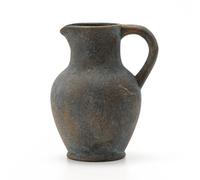 SIDUCAL Ceramic Rustic Farmhouse Vase with Handle, Terracotta Vase, Minimalist Decorative Vases for Home Decor, Table, Wedding,Living Room, Shelf, Decoration(BD)