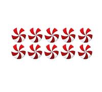 siduytin 10/20PCS Christmas Mints Candy Silicone - Red and White Universal Knob for Most Cabinets, Set, Protective Cover, 10pcs