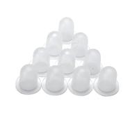 siduytin 100 Pieces U Shaped Bottom Non-reusable Silicone Ink Cups Pigment Containers Caps Home Permanent Makeup Accessories