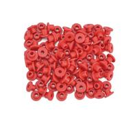 siduytin 100Pcs Portable T-Shape Silicone Rotary Needles Grommets Pads Professional Flexible Nipples Mats O-Ring Armature Tools