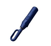 siduytin 125CM Reinforced Ring Buckle Brolly Automatic Umbrella Sunshade Men Clasp Folding Waterproof Big Sunny Umbrellas, Dark Blue