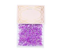siduytin 1440 Pieces Glass Crystal Set Flat Back Glitter Nail Art Rhinestones Manicure Accessories Mobile Phone Wedding Dress, Purple