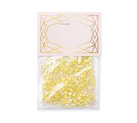 siduytin 1440 Pieces Glass Crystal Set Flat Back Glitter Nail Art Rhinestones Manicure Accessories Mobile Phone Wedding Dress, Yellow