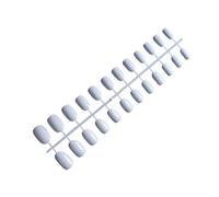 siduytin 24 Pieces Solid Coffin False Nails Wearable French Style DIY Artificial Novel Elegant Personality Acrylic Nail, Type1
