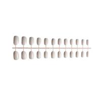 siduytin 24 Pieces Solid Coffin False Nails Wearable French Style DIY Artificial Novel Elegant Personality Acrylic Nail , Type2