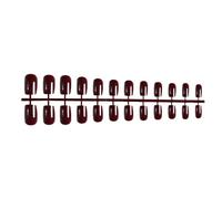siduytin 24 Pieces Square-shaped Solid Colorful Coffin False Nails DIY French Novel Graceful Colour-fast Nail for Manicure Salons, 9