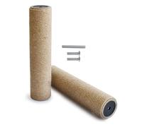 siduytin 2pieces Stable Structure Cat Scratching Post With Easy Installation Linen DIY Replacement Post Accessories Kitten Toy