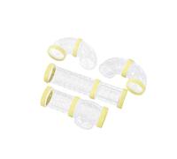 siduytin 8pcs/set DIY Maze For Hamsters Easy To Locate And Good Observation Hamster Cage Accessories ABS Tunnel For Hamster, Yellow