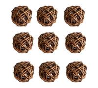 siduytin 9pieces Natural Willow Branch Ball Fun Toy For Small Animals Chewing Toys For Rabbits Chinchilla Hamsters Guinea Pigs