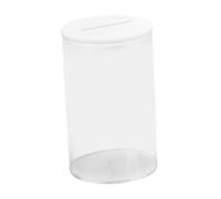 siduytin Acrylic Savings Jar Clear Bank Money Box Offers Large Capacity Storage Case Container Making Saving Money Fun and Engaging Saving Boxes Bedroom Living Room Decoration, White, L