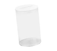 siduytin Acrylic Savings Jar Clear Bank Money Box Offers Large Capacity Storage Case Container Making Saving Money Fun and Engaging Saving Boxes Bedroom Living Room Decoration, White, S