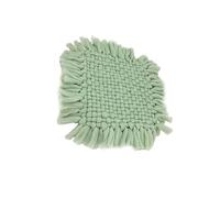 siduytin Baby Photography Props Blanket Hand Crochet Chunky Square Stuffer Photo Cushion Decorative 4545 Newborn Infant, Bean Green, 45 * 45cm