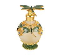 siduytin Dragonfly Perfume Bottle Refillable Wide Application Sturdy And Durable Dragonfly Decorative Glass Perfume Bottle, green