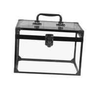 siduytin Durable Makeup Case Easy to Carry Portable Clear Vanity Case Waterproof Storage All Cosmetics Makeup Comes Convenient Handle Waterproof Train Cosmetic Storage Box