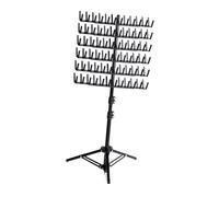 siduytin Dynamic Adjustable Hair Braiding Rack Offering Versatile Solutions Suitable For Both Salon And Home Braiding Needs Hair Stand Holder For Stylists, black, 41.5x13.8x9.4cm