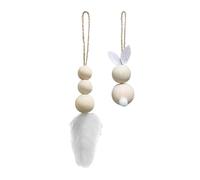 siduytin Easter Wooden Beads Decorative Beads For Farmhouse Decor Unique Tiered Tray Decorations In Any Space Etc.To Happy Atmosphere. DIY Craft Wooden Tiered Tray Decorations