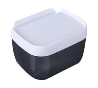 siduytin Easy Installation Self Adhesive No Drilling Toilet Paper Holder Convenient Bathroom Tissue Dispenser Box Roll Stand Toilet Roll Holder With Shelf Paper Dispenser, black, 16x12.5x11.5cm