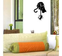 siduytin Easy To Read And Wide Application Clock Watch For Any Setting Acrylic Cat Wall Clock With Pendulum Pendulum Wall Clock