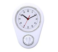 siduytin Easy To Read Wall Clock For Kitchen Accurate Timekeeping With Timer ABS With Timer Kitchen Wall Clock, white