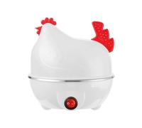siduytin Electric Small Egg Breakfast ABS Breakfast Saving Egg Dry Automatic Outage Cooker Electric Egg Breakfast White, White Single Layer