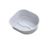 siduytin Foot Soaking Tub Family Provides Comfortable Soaking Experience With Massage Benefits Foot Bath Tub Made Of PP Massage Basin Bath Basin For Elderly, Gray, 38.5x33x11.5cm