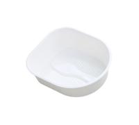 siduytin Foot Soaking Tub Family Provides Comfortable Soaking Experience With Massage Benefits Foot Bath Tub Made Of PP Massage Basin Bath Basin For Elderly, White, 38.5x33x11.5cm