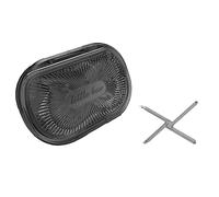 siduytin for Dental Case Braces Storage Box Mouth Guard Seal Transparent Container with Partition Toothpicks Cotton Swab Holder Travel, Gray, L