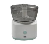 siduytin Handheld Food Mixer Blender, Mini 2-in-1 Electric Food Processor,Garlic Chopper, Mini Baby Food Maker with 2 Mixing Heads Baking Assistant for Cream & Egg Whites (White)