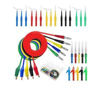 siduytin High Accuracy 31PCS Back Probe Test Wires Set Automotive Testing Applications And Physics Laboratory 135° 30V Back Probe Pins Car Repairing Circuit Testing