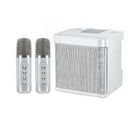 siduytin High-Power Double Mai Joy - Bluetooth Speaker Supporting TF And for AUX Inputs Plastic Double Mai Joy Sings To Start Life, white