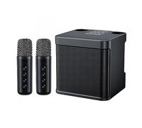 siduytin High-Power Double Mai Joy - Bluetooth Speaker Supporting TF And for AUX Inputs Plastic Double Mai Joy Sings To Start Life, black