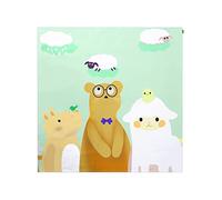 siduytin Highchair Splat Mat Baby Playmat Carpet Washable Soft Polyester Waterproof Children Outdoor for Camping Picnic Pad, Bear, 110 * 110cm