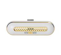 siduytin Introducing Shelfy Smart Fridge Device Refrigerator Clean And Fresh ABS Vitesy Shelfy Fridge Purifier Simple But Modern, Gold and white, 16.4 * 4 * 5cm