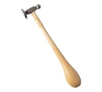 siduytin Jewelry Making Hammer Jewelry Repairs Tools Exceptional Two Sided Chasing Hammer with Wooden Handle Artists Riveting Bending Tools for Metalworking Stamping