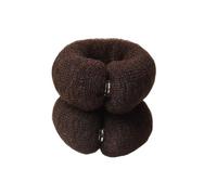 siduytin Ladies Roll Tool Hair Ring Portable Reusable Hairstyling Maker Indoor Outdoor Dancing Cycling Accessories, Coffee