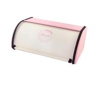 siduytin Large Capacity Bread Storage Bins Practical Storage Containers Countertop Kitchen And Living Room Sturdy Household Snack Organizer Boxes Countertop Pantry , White Pink , L