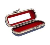 siduytin Lipstick Holder Makeup Case Jewelry Box - Show Elegance and Charming Taste Carry Lipstick in Different Style Holder Purse Lip Stick Lip Gloss, Dark Blue