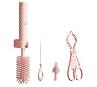 siduytin Mam Bottle Brush Set Electric Bottle Cleaner For Mam Bottles Electric Baby Bottle Cleaning Brush Mynubaby Bottle Cleaner, pink 4pcs