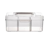 siduytin Medication Case Organizer Featuring Storage Case Portable Household Medical Storage Container Travel Solution Medication Organizer Convenient Search, Transparent, Separated S Size