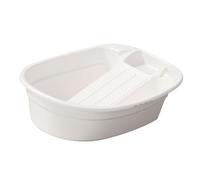 siduytin Mini Underwear Washbasin Laundry Bucket Laundry Basin With Washboard For Hand Washing Clothes Effective Cleaning Solution Basin With Washboard Mini Hand, White, 18.90x14.96x5.51 inch