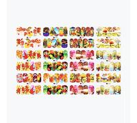 siduytin Nails Stickers Cute Fashion Decals Manicure Sliders Decor Geometric Fruit Elements Decorations Gifts Girls Salon, 1212, A1201