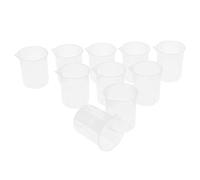 siduytin Plastic Measuring Cup Graduated Measuring Beaker Clear and Accurate Scale Lab 50ml 100ml 150ml 250ml Beaker Multipurpose Home Laboratory Liquid Measurement Cup