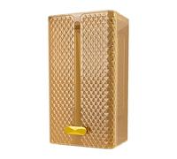siduytin Practical Tissue Holder Wall Mounted Bathroom Tissue Box Holder Stylish Storage Solution for Kitchen and Home Decor Dispenser Box Storage Kitchen, Yellow, 21.5x12.5x10.2cm